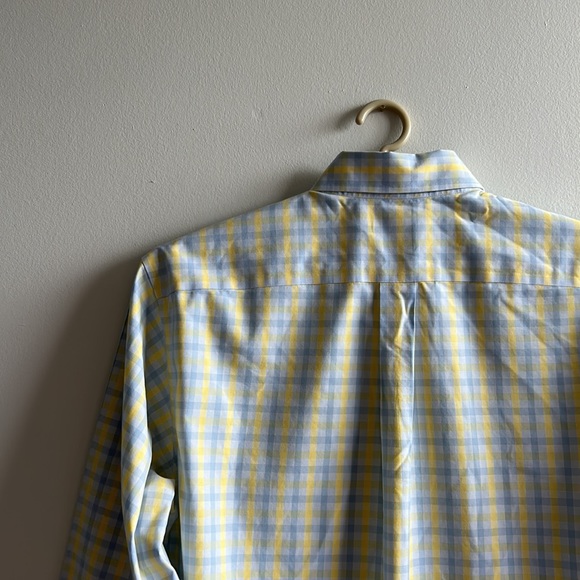 Blue & Yellow Brooks Brother’s Dress Shirt Large - Picture 4 of 5